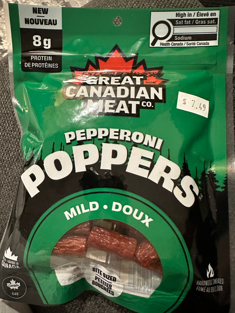 Great Canadian Meat PEPPERONI POPPERS (Mild)