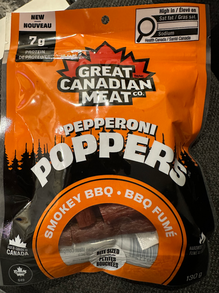 Great Canadian Meat PEPPERONI POPPERS (Smokey BBQ)
