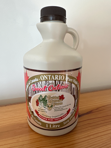Maple Syrup 1L Plastic Jug (Golden Moment Farm)