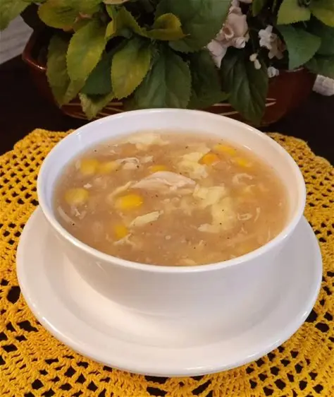 Chinese Sweet Corn & Chicken Soup | Forfar Restaurant
